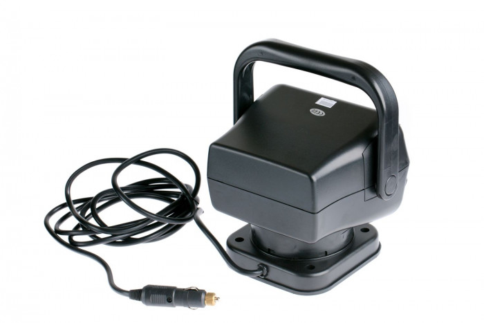 Фара-искатель Светодиодный 50W 5000К 12V, ЧЕРНЫЙ, LED 10 шт, с пультом, на магните, с ручкой