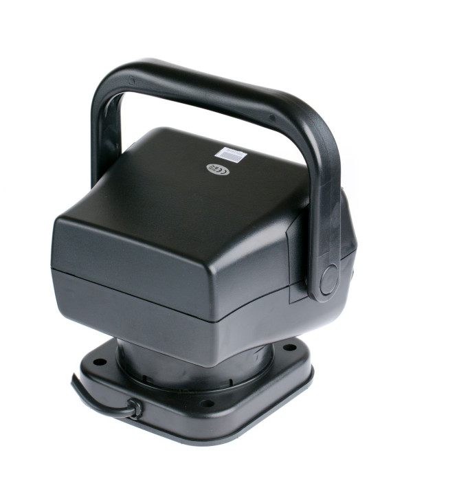 Фара-искатель Светодиодный 50W 5000К 12V, ЧЕРНЫЙ, LED 10 шт, с пультом, на магните, с ручкой