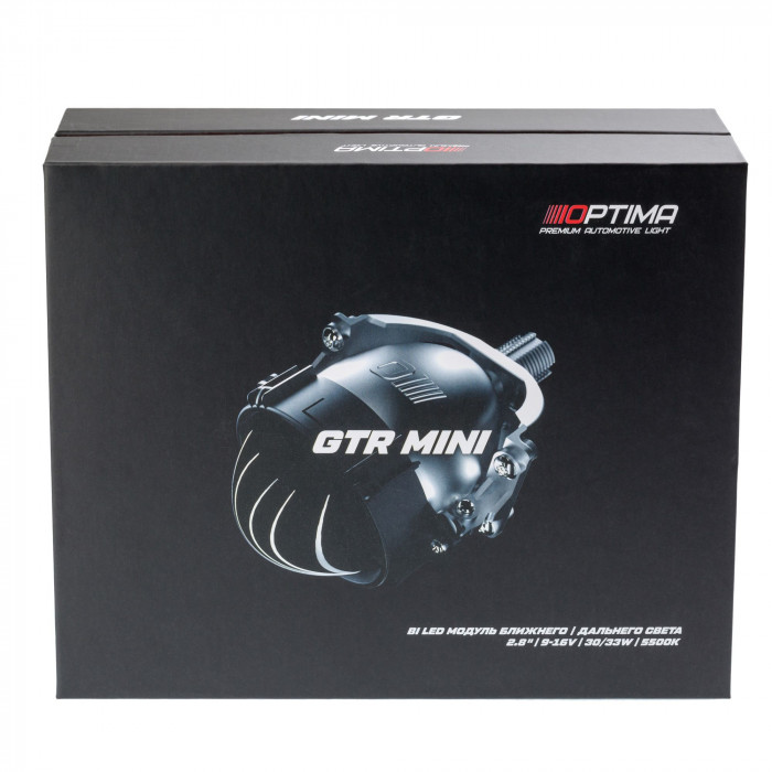 Светодиодная линза Optima Premium Bi-LED Lens GTR Mini 2,8", 5000K, комплект 2 шт.