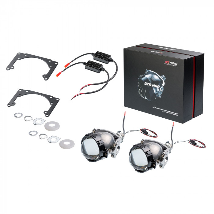 Светодиодная линза Optima Premium Bi-LED Lens GTR Mini 2,8", 5000K, комплект 2 шт.