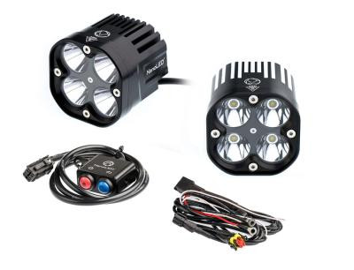 Фары светодиодные NANOLED ULTRA PRO 40W, 4 LED CREE XM-L2, 2 фары и проводка 76*76*82мм
