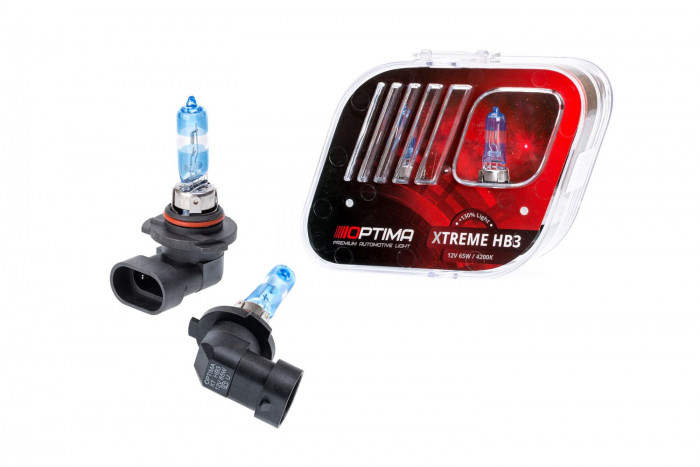 Галогенные лампы Optima Xtreme HB3 +130% light 4200K, 12V, 65W БЕЗ ГАРАНТИИ