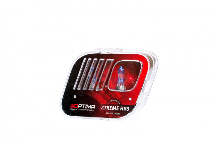 Галогенные лампы Optima Xtreme HB3 +130% light 4200K, 12V, 65W БЕЗ ГАРАНТИИ