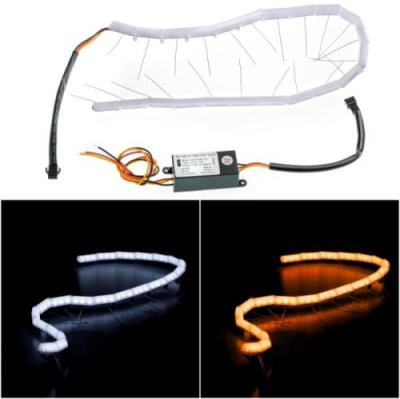 ДХО K3 Snake гибкие с поворотником, комплект, 58см, 12V