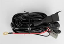 Проводка для Одной фары мощностью до 120W, 12V, Накладной выключаетль с реле и предохранителем. Сечение проводов 2мм