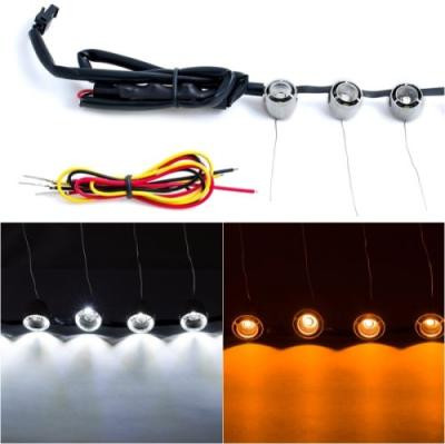 ДХО K5 круглые с поворотником, комплект, 38см, 12V