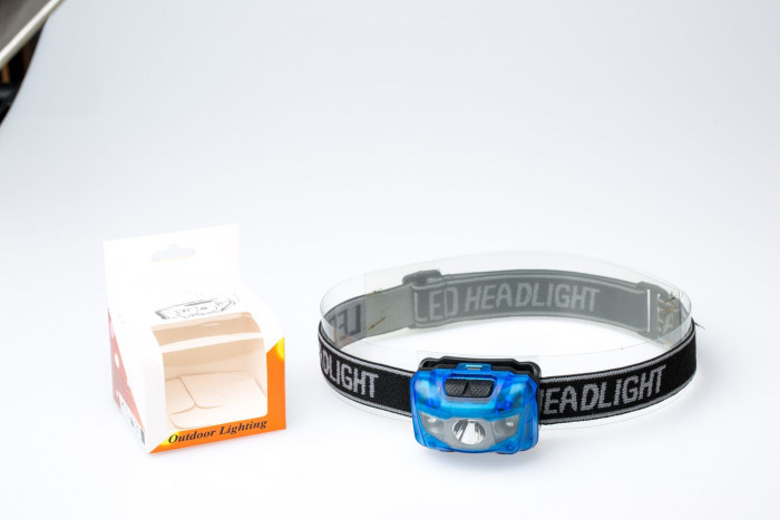 Налобный фонарь PRO-GH802, CREE XPE Led 3W, 2*Red Led