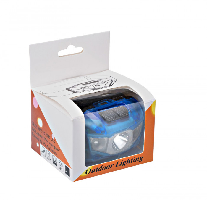 Налобный фонарь PRO-GH802, CREE XPE Led 3W, 2*Red Led