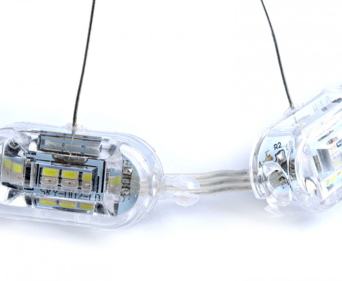 ДХО K6 Crystal Oval (овальная призма с поворотником), комплект, 49см, 12V