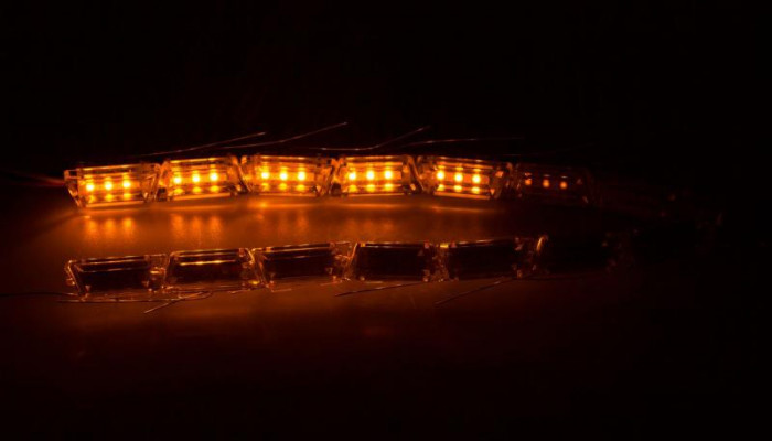ДХО L6 Crystal Running  (трапецивидная призма с поворотником бегущий огонь), компл.,49см, 12V