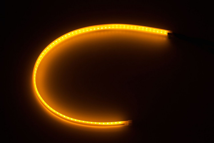 ДХО NEON RUNNING гибкие, White + Yellow, 60см, 12V, комплект