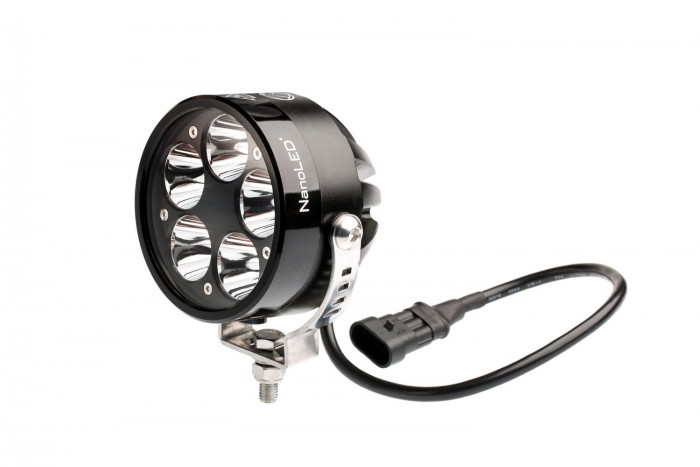 Фара светодиодная NANOLED ULTRA PRO 50W, КРУГЛАЯ, 5 LED CREE XM-L2  D 90мм