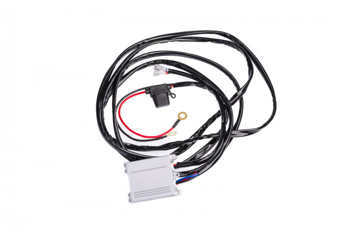 Проводка для Одной фары, с функцией СТРОБОСКОП, с Радио пультом,12V, нагрузка MAX 15А, с предохранителем