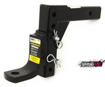 Насадка фаркопа с регулировкой высоты 2"-6", квадратный профиль Black