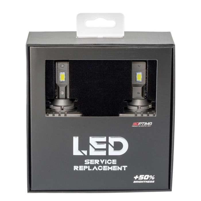 Светодиодные лампы Optima LED Service Replacement D1S 5500K, +50% Light, комплект 2 шт.