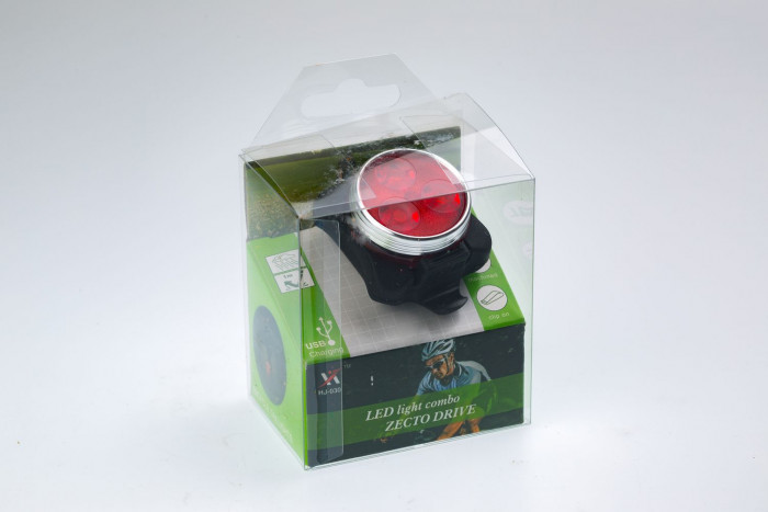 Габарит велосипеда круглый, цвет Красный, Светодиоды SMB*3шт, 35Lm, с аккумулятором